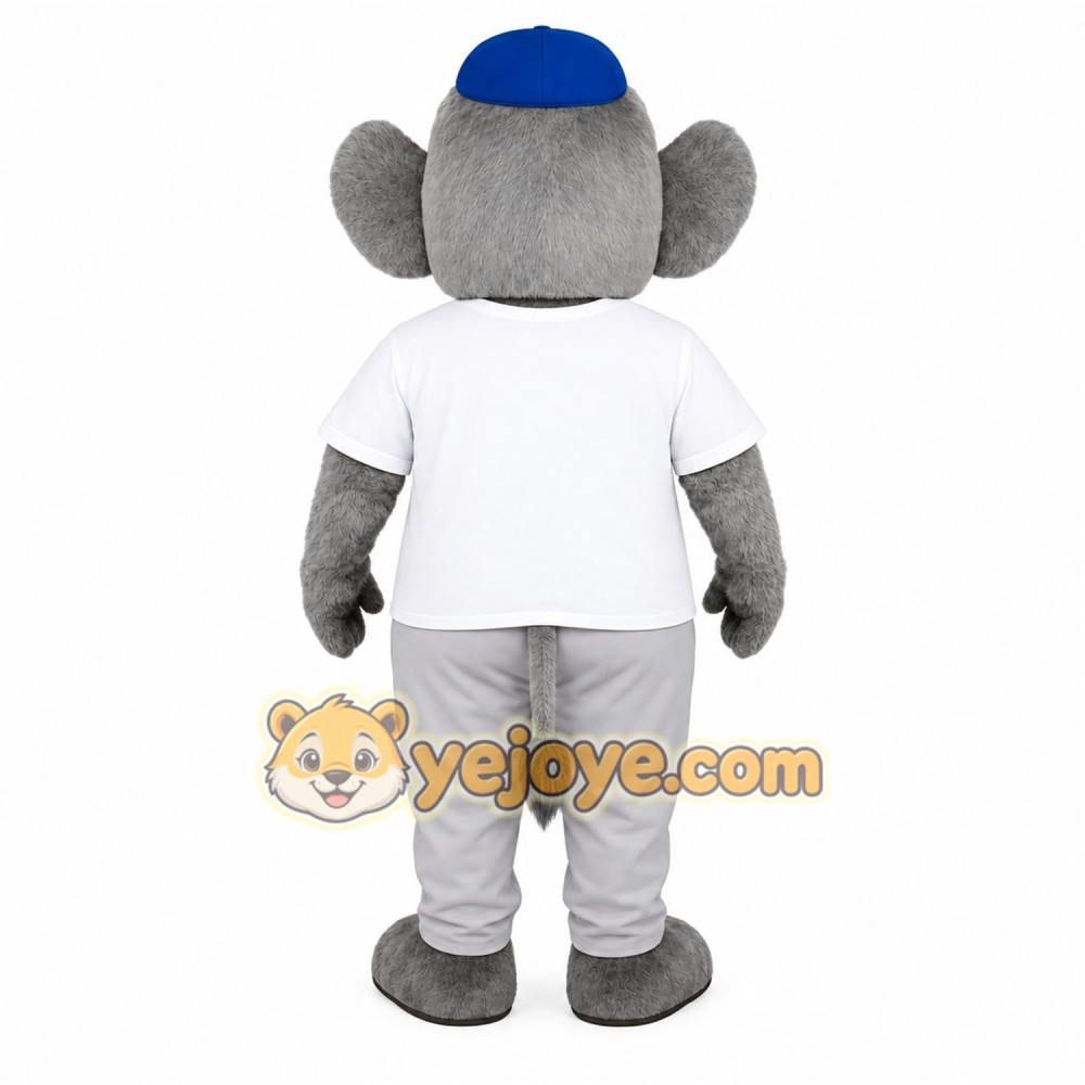 Gray Elephant Mascot Costume Gray Elephant Mascot Costume