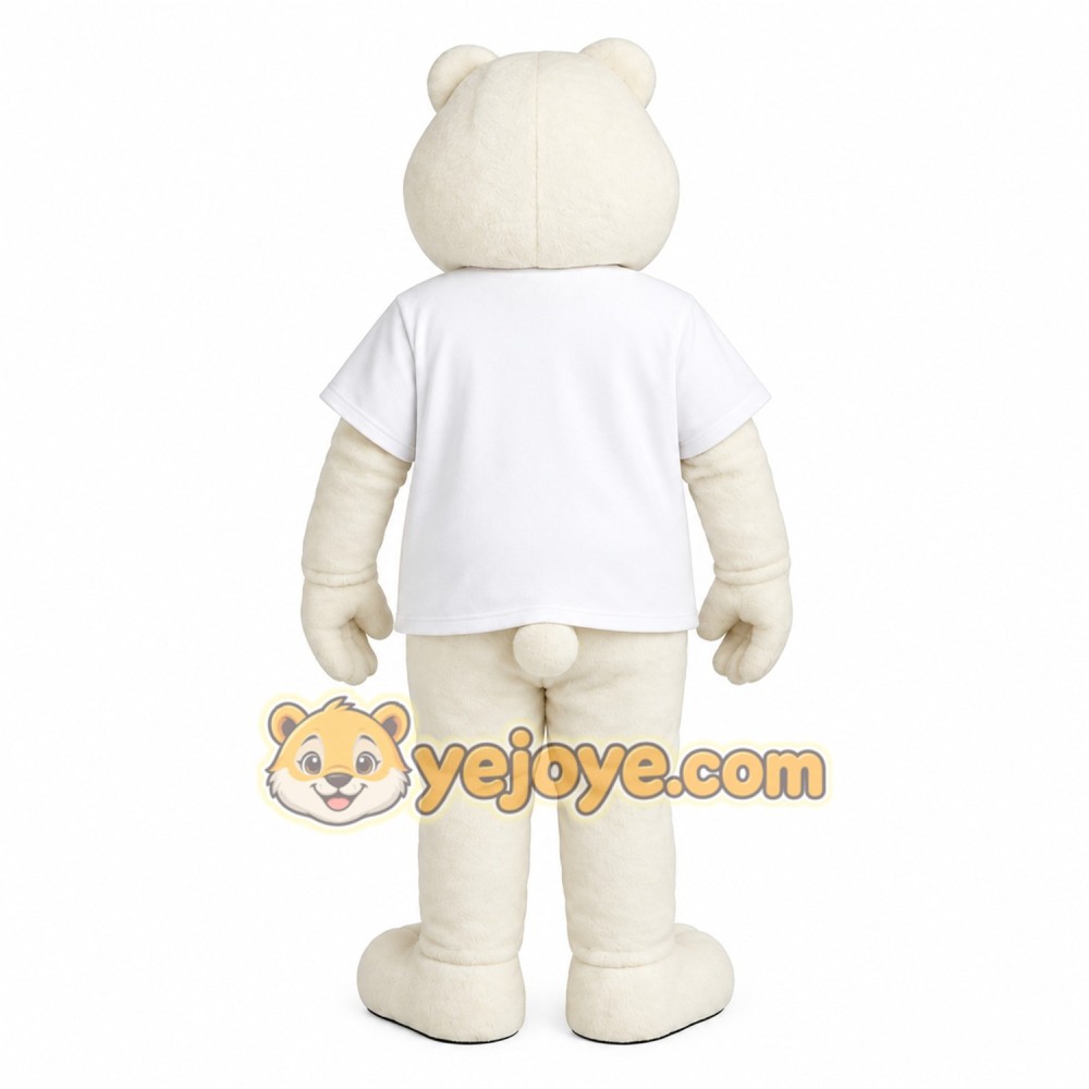 White Bear Mascot Costume White Bear Mascot Costume