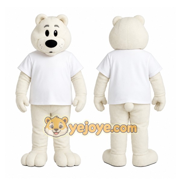White Bear Mascot Costume