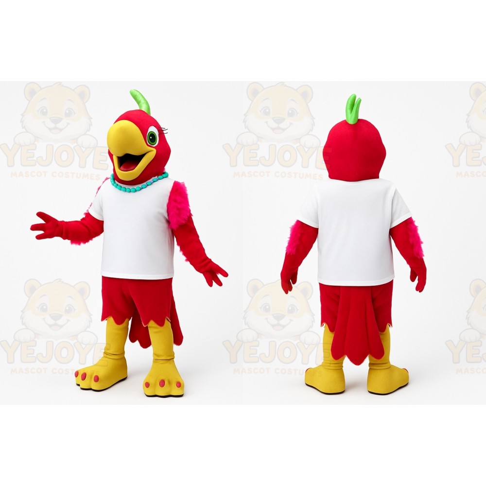 Red Bird Mascot Costume