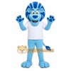 Blue Lion Mascot Costume Blue Lion Mascot Costume