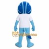 Blue Lion Mascot Costume Blue Lion Mascot Costume