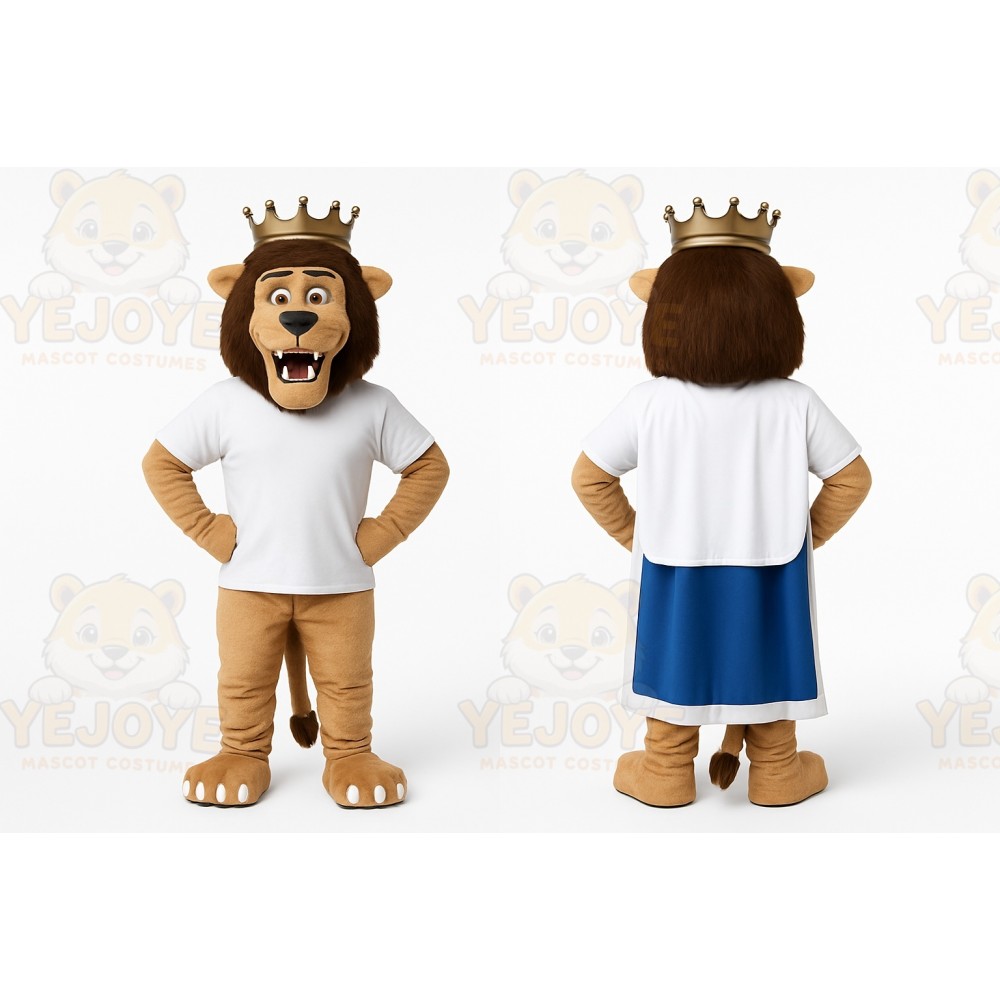 Brown Lion Mascot Costume