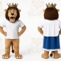 Brown Lion Mascot Costume