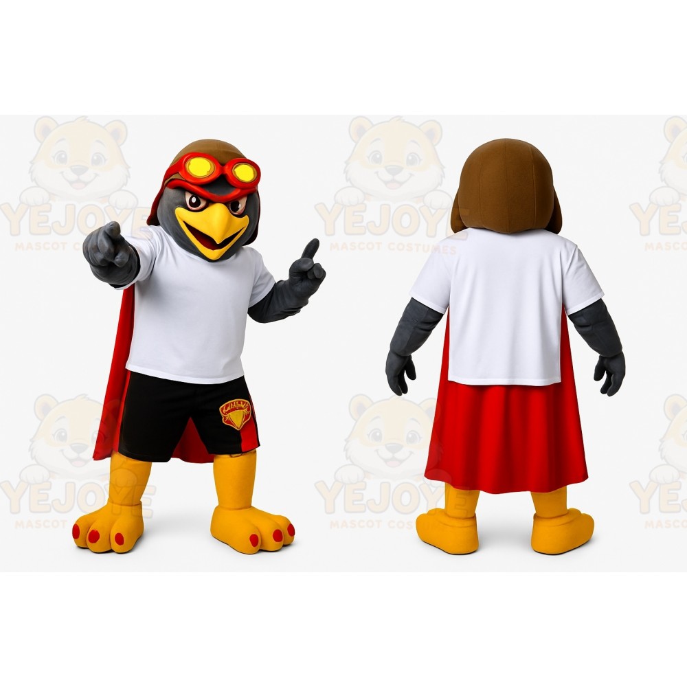 Gray Bird Mascot Costume