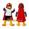Gray Bird Mascot Costume