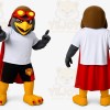 Gray Bird Mascot Costume