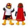 Gray Bird Mascot Costume