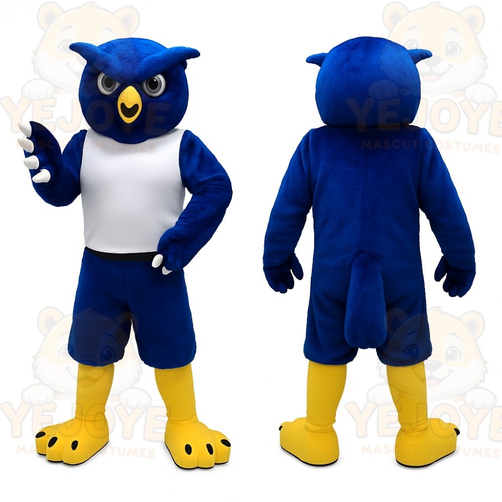 Blue Owl Mascot Costume