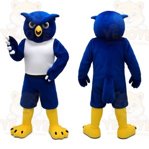 Blue Owl Mascot Costume
