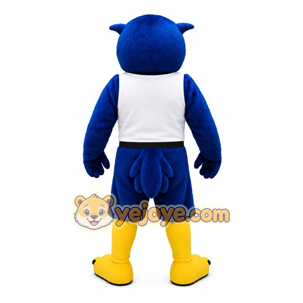 Blue Owl Mascot Costume Blue Owl Mascot Costume