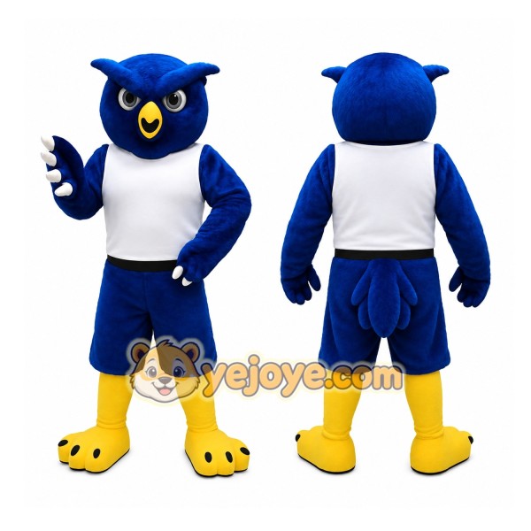 Blue Owl Mascot Costume