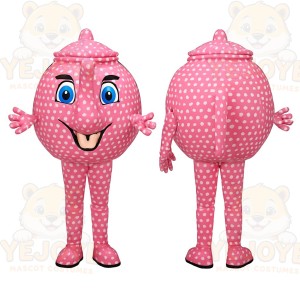 Pink Character Mascot Costume