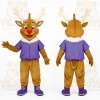 Brown Reindeer Mascot Costume