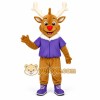 Brown Reindeer Mascot Costume Brown Reindeer Mascot Costume