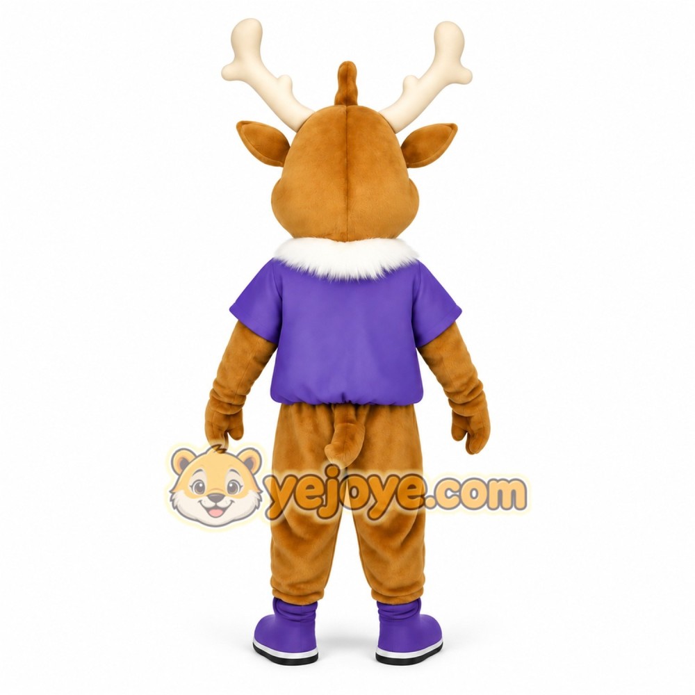 Brown Reindeer Mascot Costume Brown Reindeer Mascot Costume