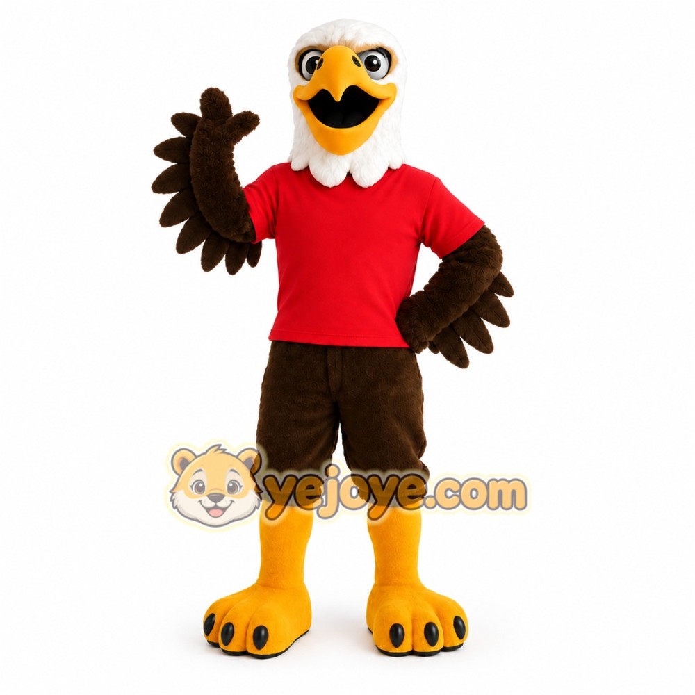 Brown Eagle Mascot Costume Brown Eagle Mascot Costume