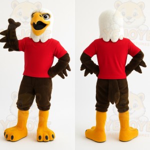 Brown Eagle Mascot Costume