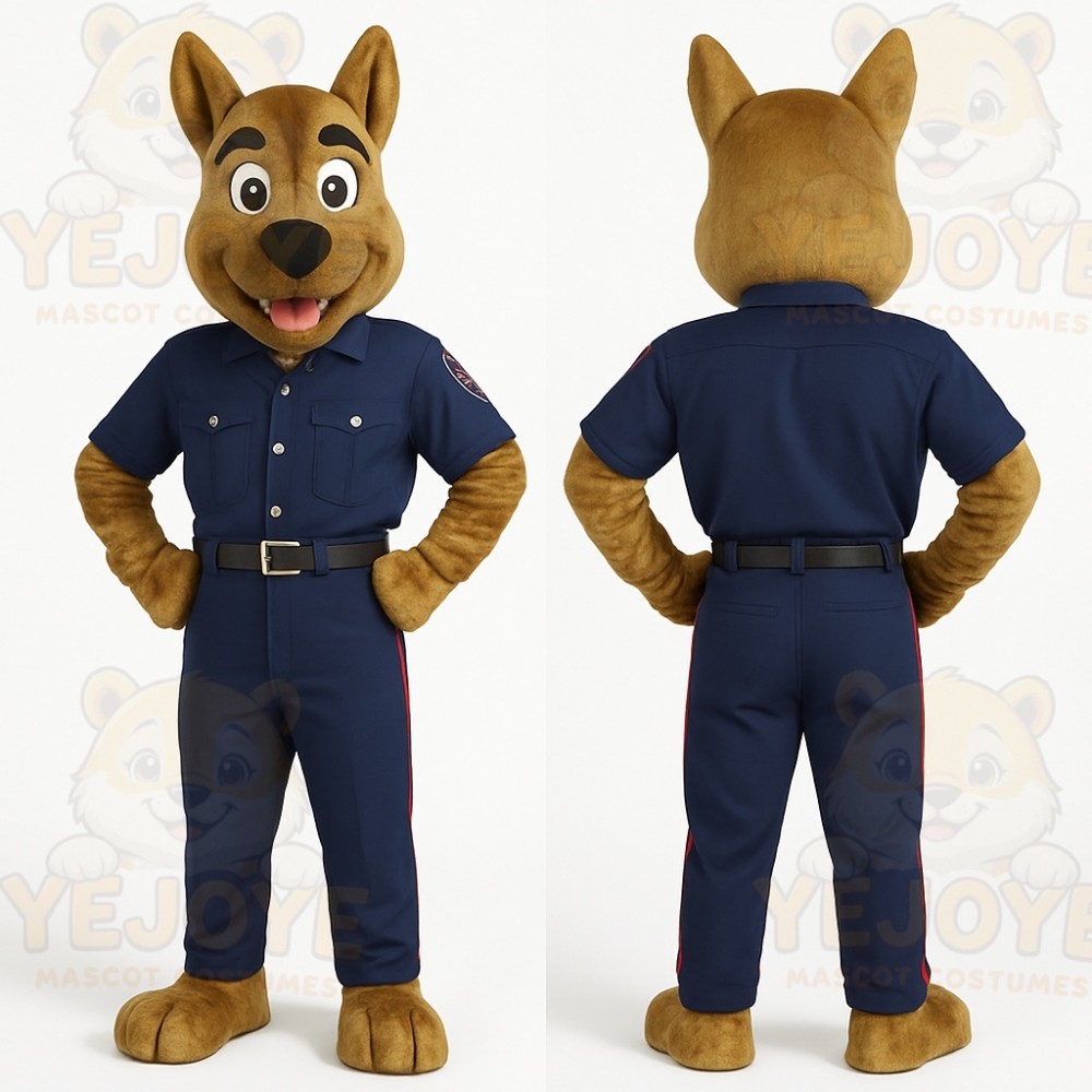 Brown Dog Mascot Costume