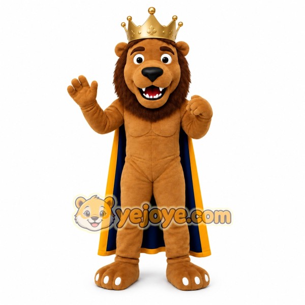 Brown Lion Mascot Costume