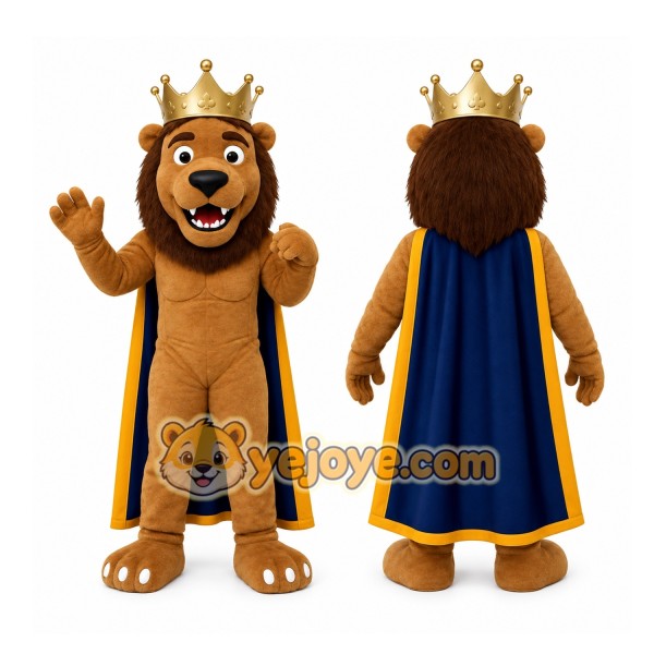 Brown Lion Mascot Costume