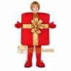 Red Gift Box Mascot Costume
