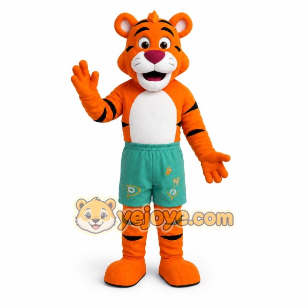 Orange Tiger Mascot Costume