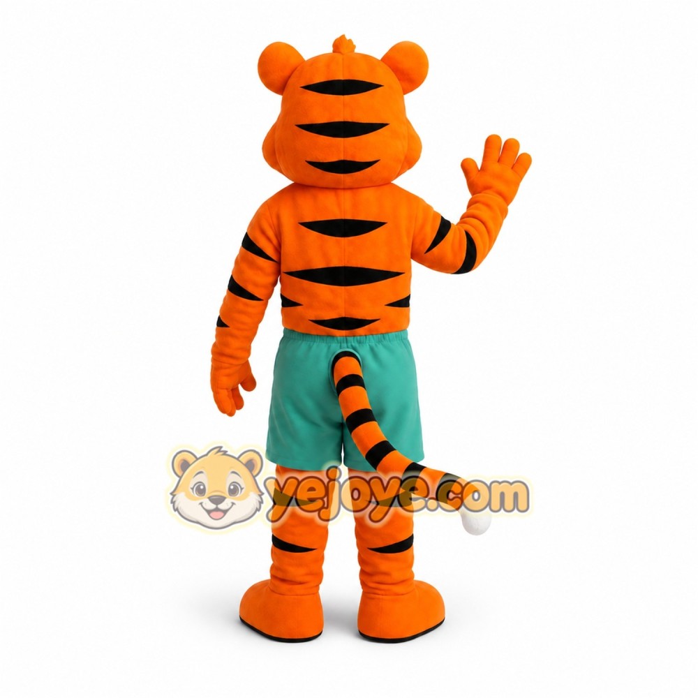 Orange Tiger Mascot Costume Orange Tiger Mascot Costume