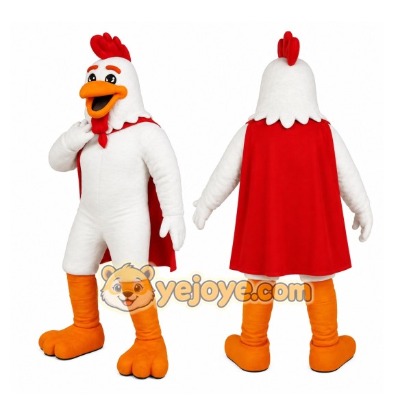 White Chicken Mascot Costume