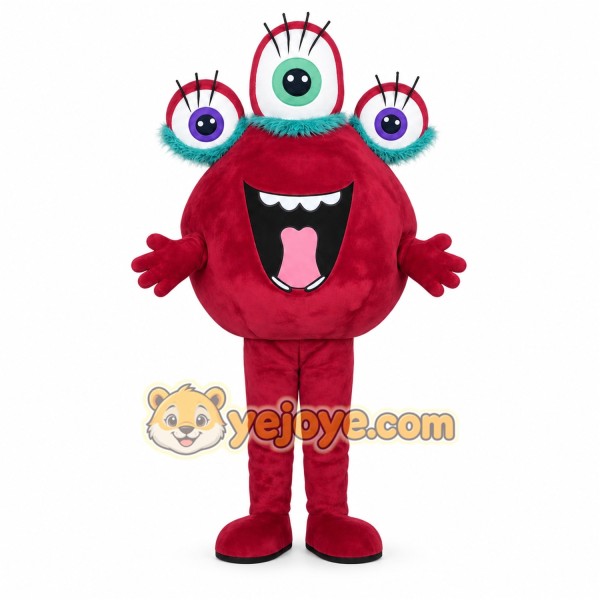 Red Monster Mascot Costume