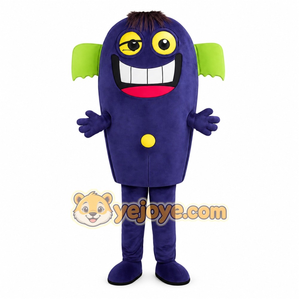 Purple Monster Mascot Costume Purple Monster Mascot Costume