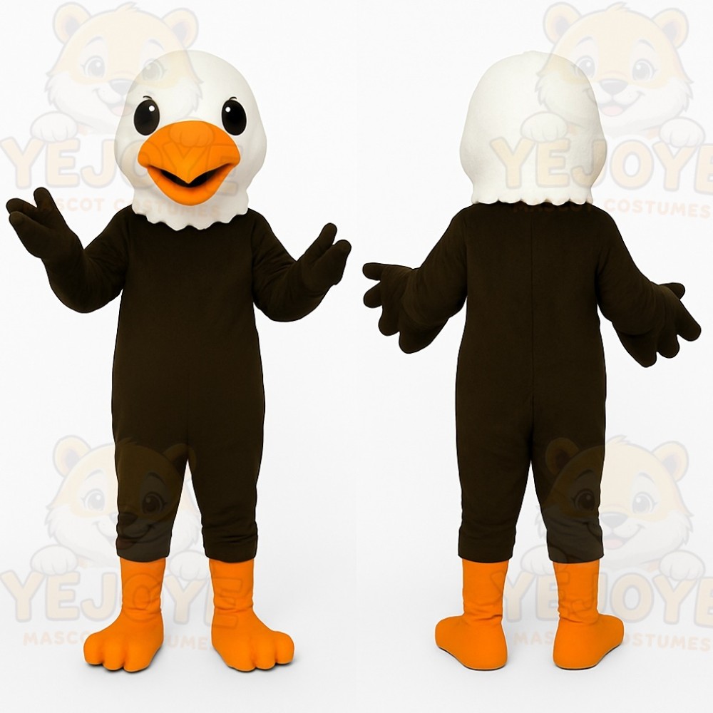 Brown Eagle Mascot Costume