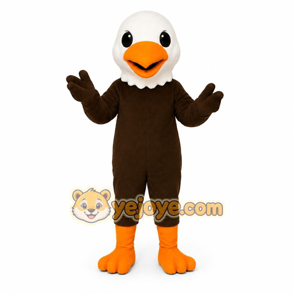 Brown Eagle Mascot Costume Brown Eagle Mascot Costume