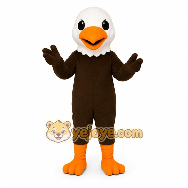 Brown Eagle Mascot Costume