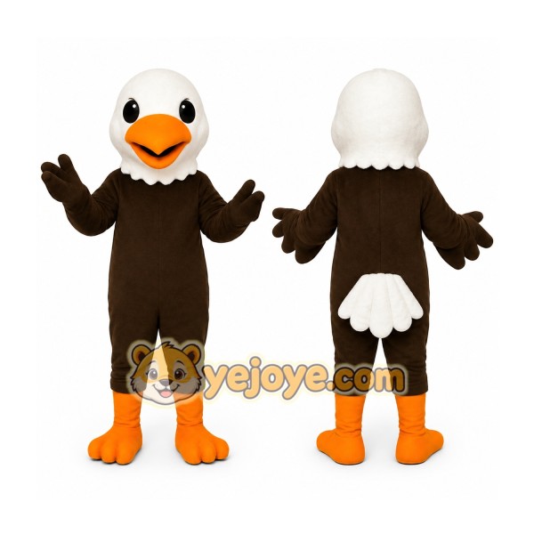Brown Eagle Mascot Costume