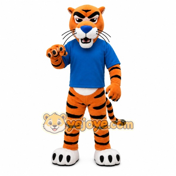 Orange Tiger Mascot Costume