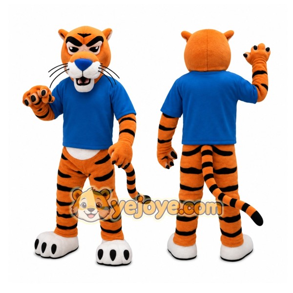 Orange Tiger Mascot Costume