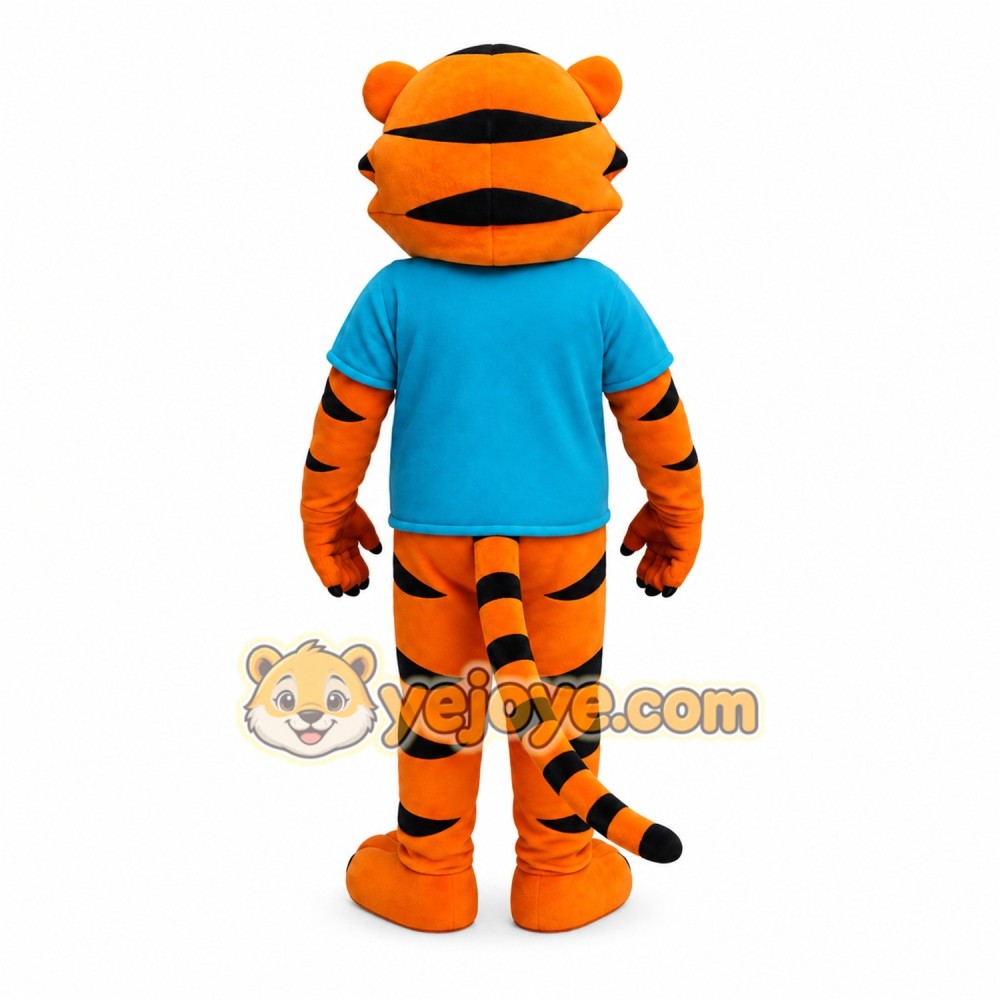 Orange Tiger Mascot Costume