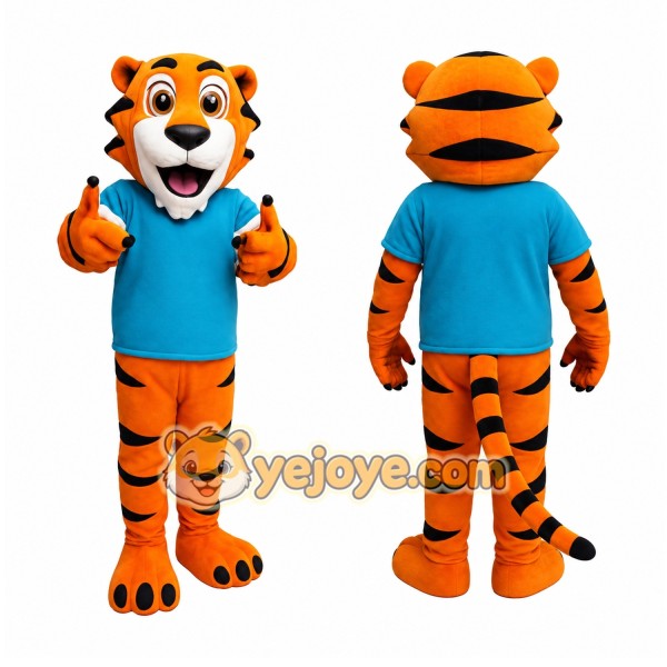 Orange Tiger Mascot Costume
