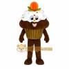 Brown Cupcake Mascot Costume Brown Cupcake Mascot Costume