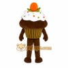 Brown Cupcake Mascot Costume Brown Cupcake Mascot Costume