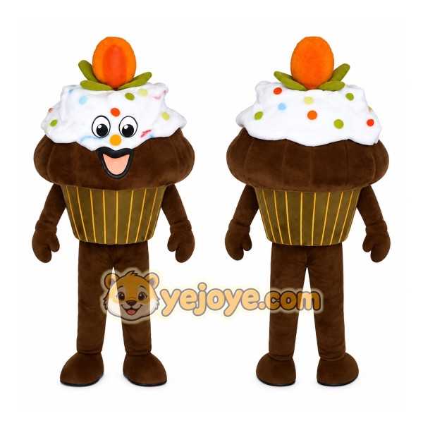 Brown Cupcake Mascot Costume