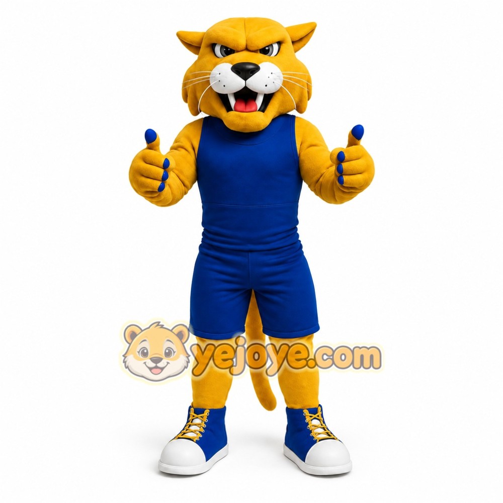 Yellow Cat Mascot Costume Yellow Cat Mascot Costume