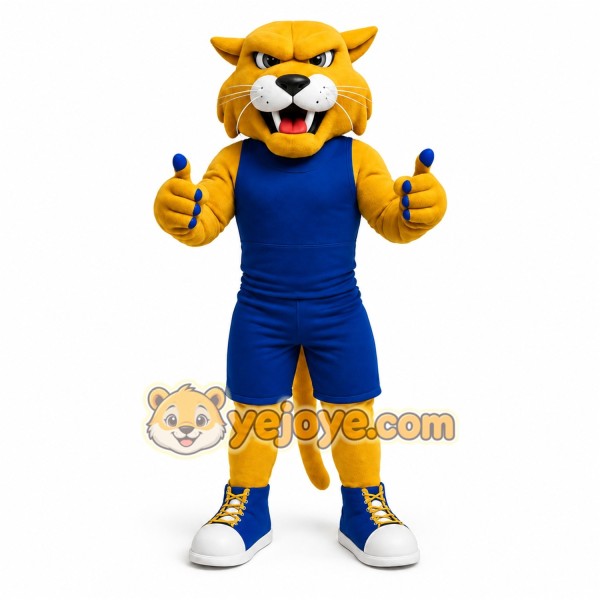 Yellow Cat Mascot Costume Yellow Cat Mascot Costume