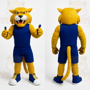 Yellow Cat Mascot Costume