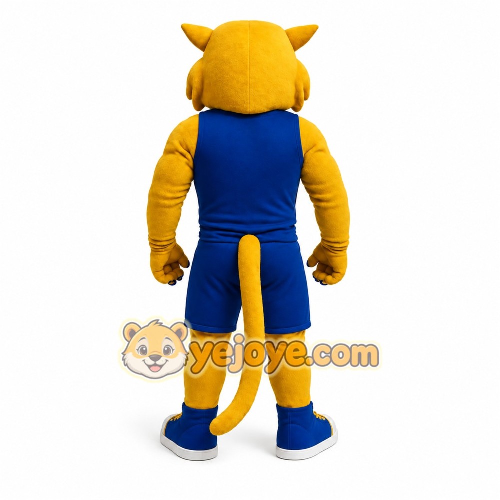 Yellow Cat Mascot Costume Yellow Cat Mascot Costume