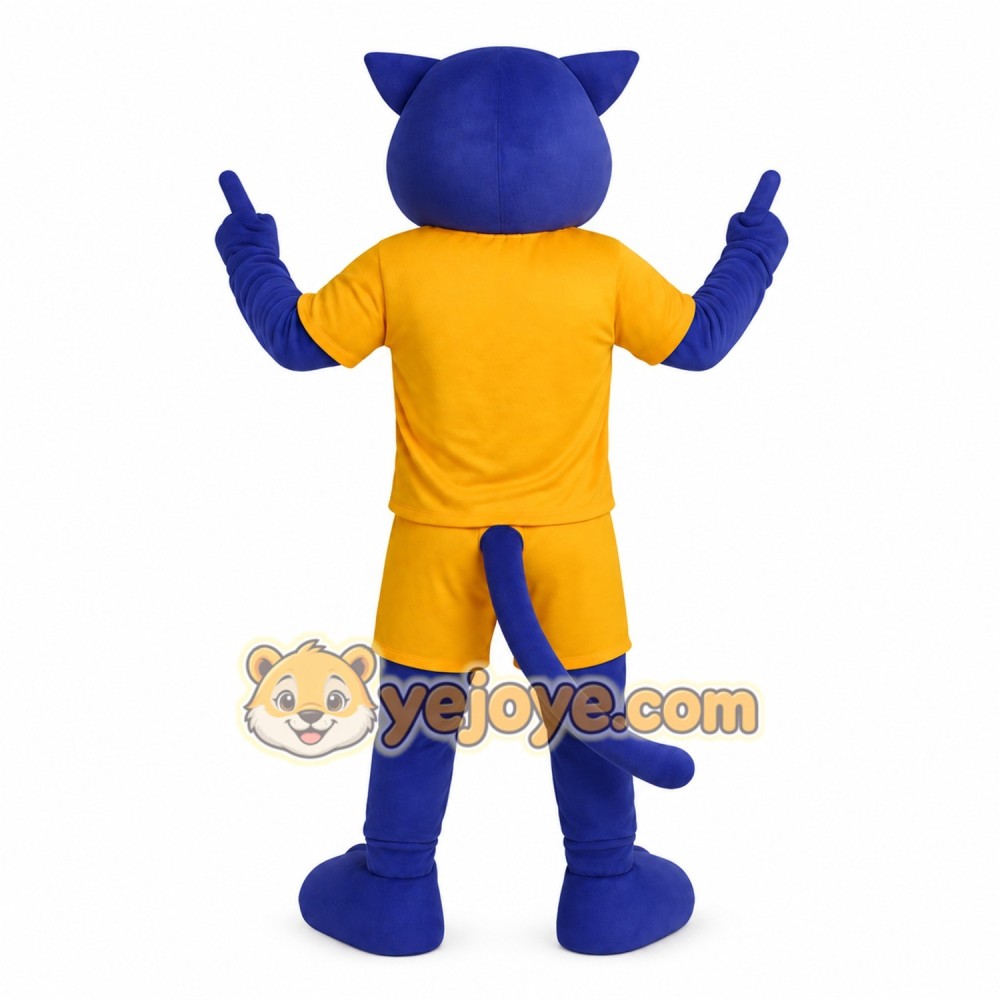 Purple Leopard Mascot Costume