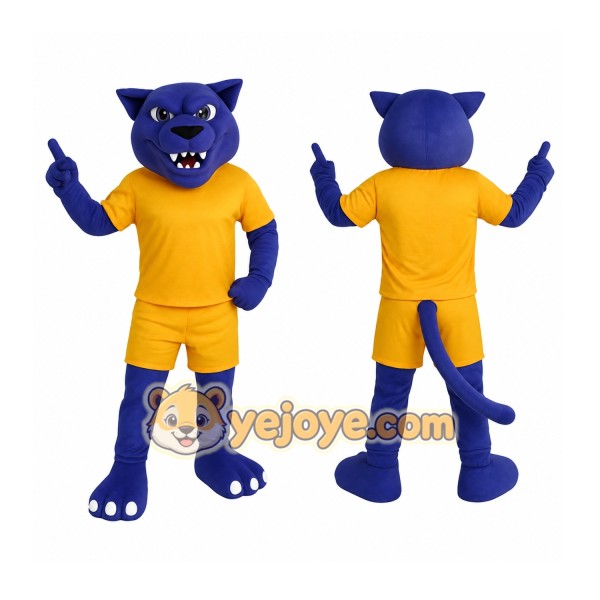 Purple Leopard Mascot Costume
