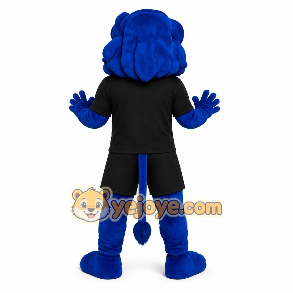 Blue Lion Mascot Costume Blue Lion Mascot Costume