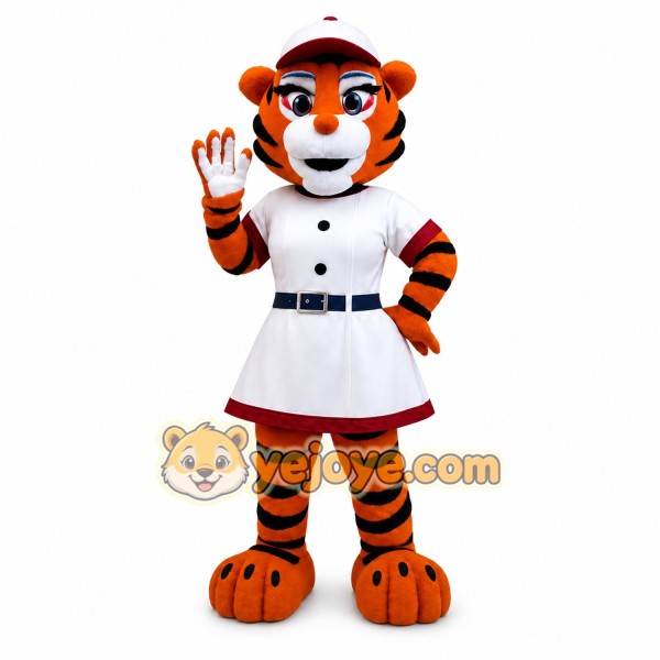 Orange Tiger Mascot Costume Orange Tiger Mascot Costume